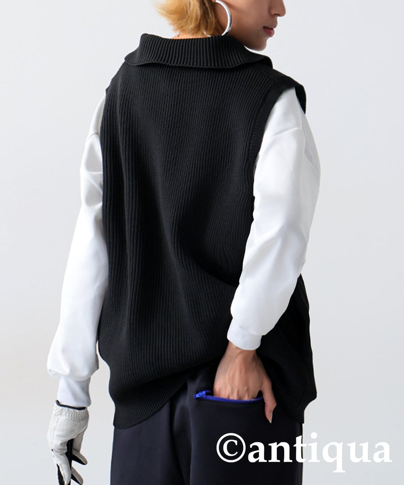 Antiqua GOLF Sponge Knit Vest Unisex