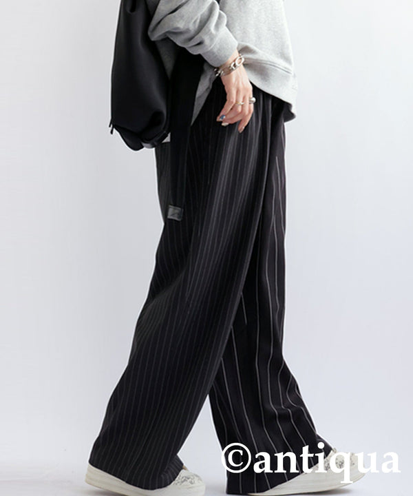 Antiqua Striped Tuck Pants Unisex