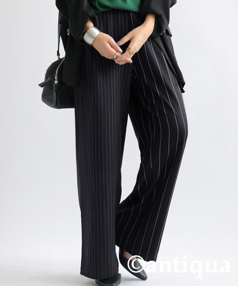 Antiqua Striped Tuck Pants Unisex