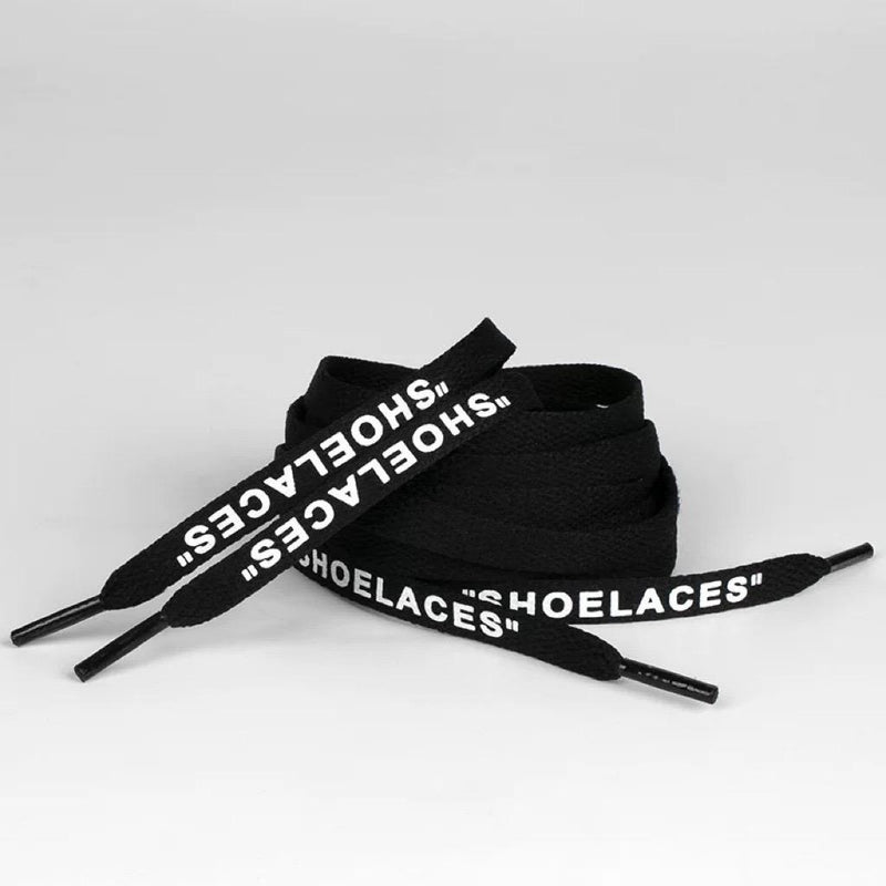 Off-White Style Flat Reflective Shoe Lace